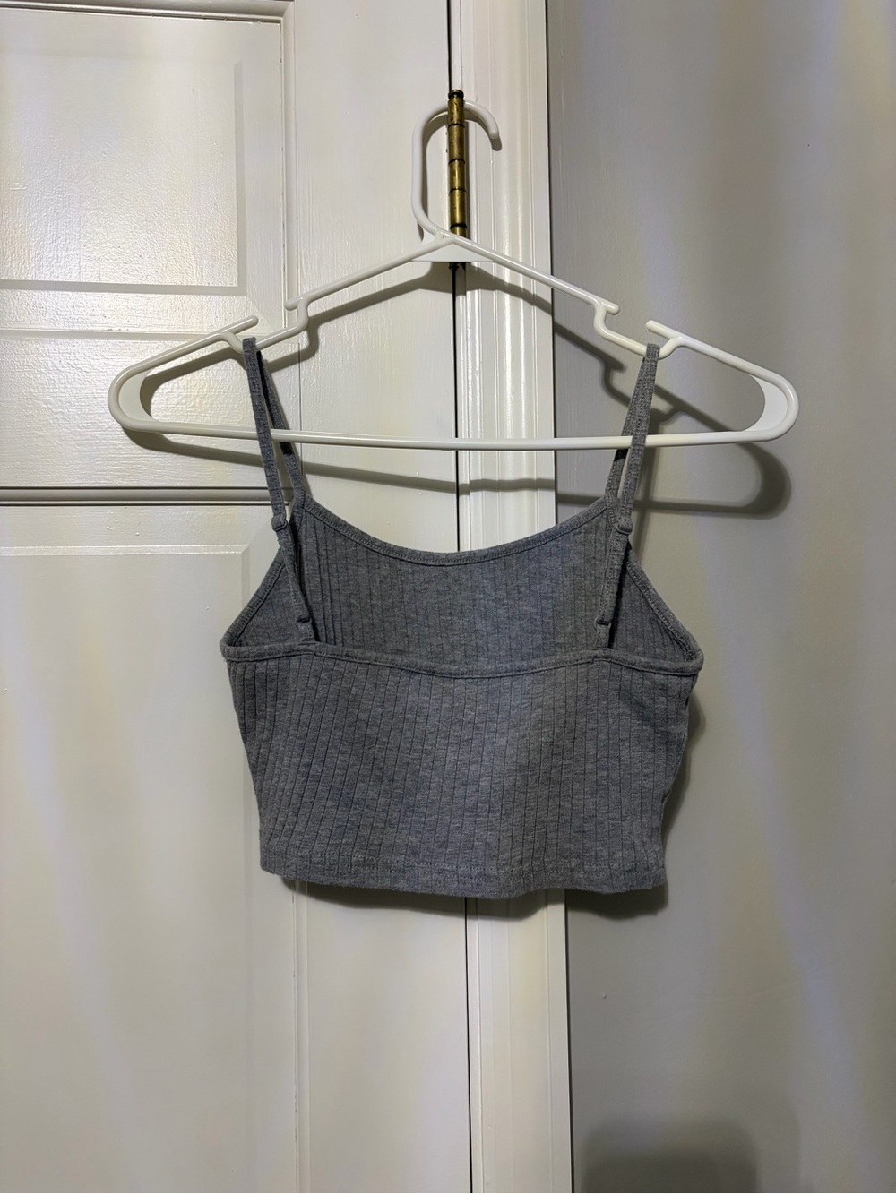 SHEIN Gray Ribbed Tank Top - Picture 2 of 3